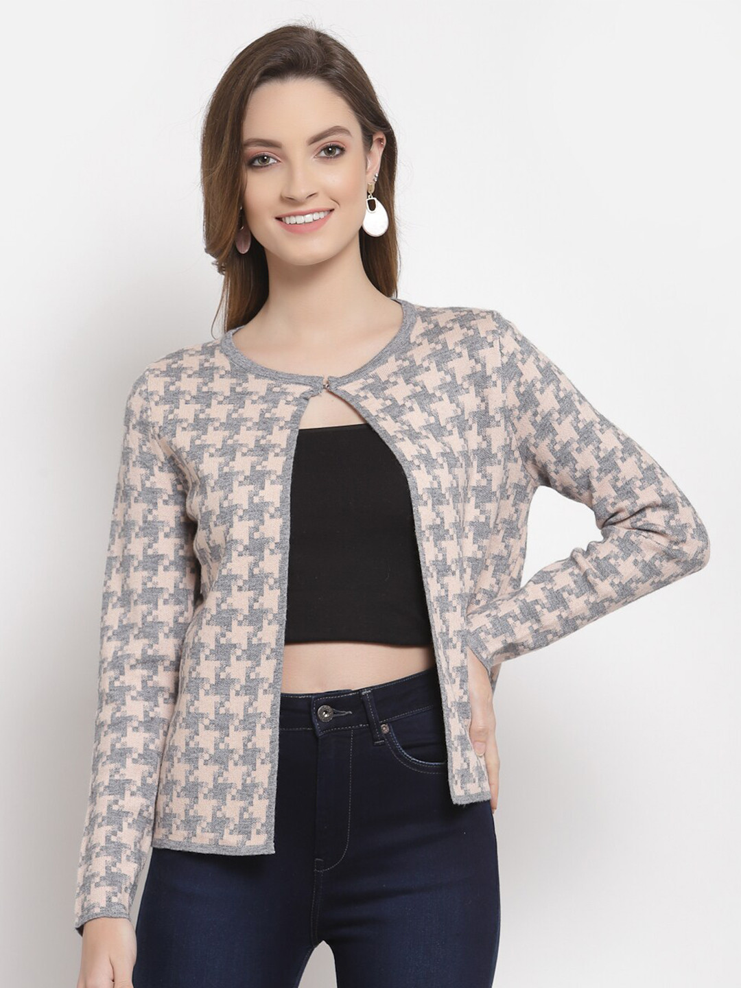 Buy Mafadeny Women Peach Coloured Shrug Shrug for Women 21024566 Myntra