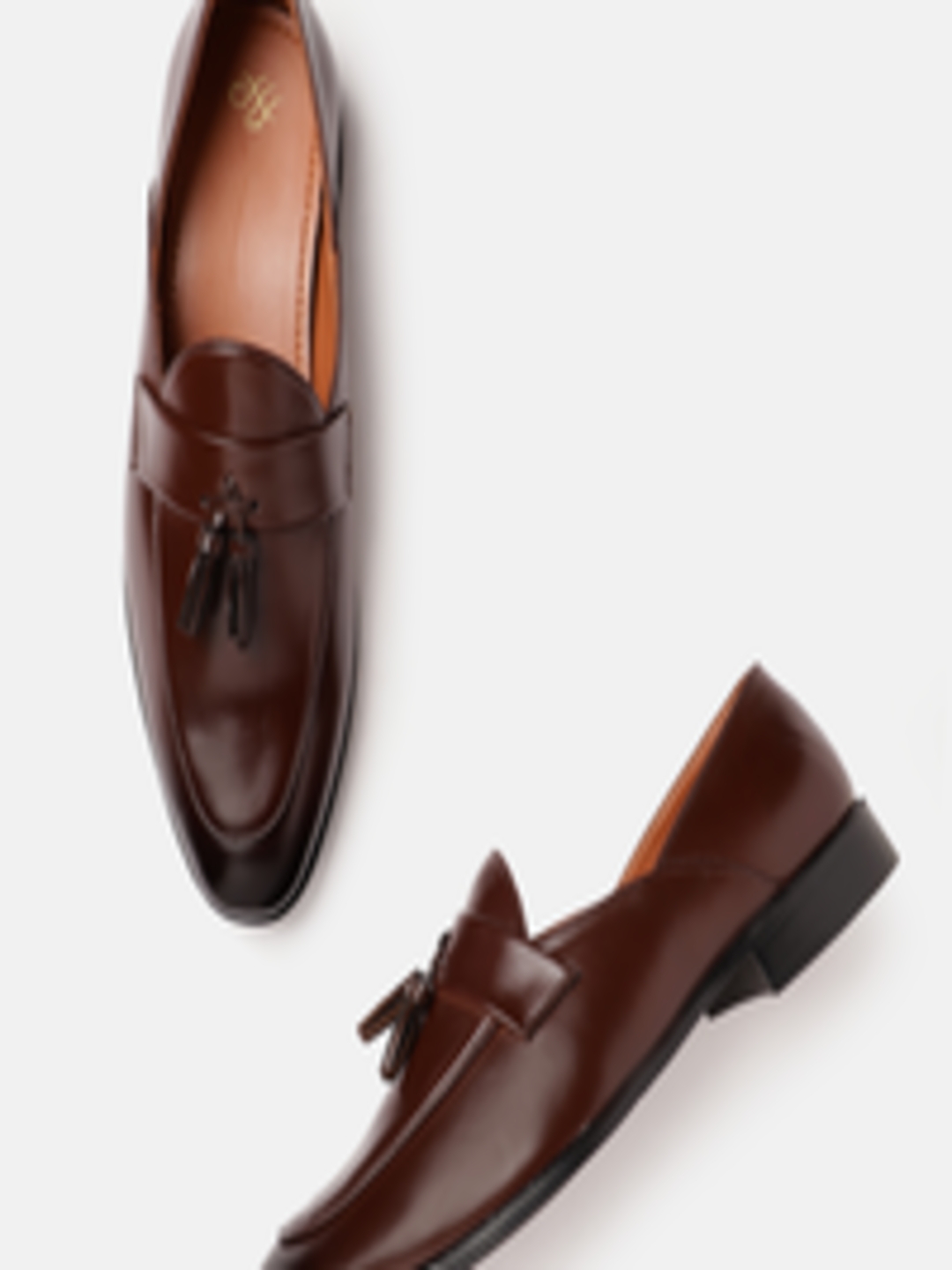Buy House Of Pataudi Men Handcrafted Formal Loafers With Tassel Detail ...