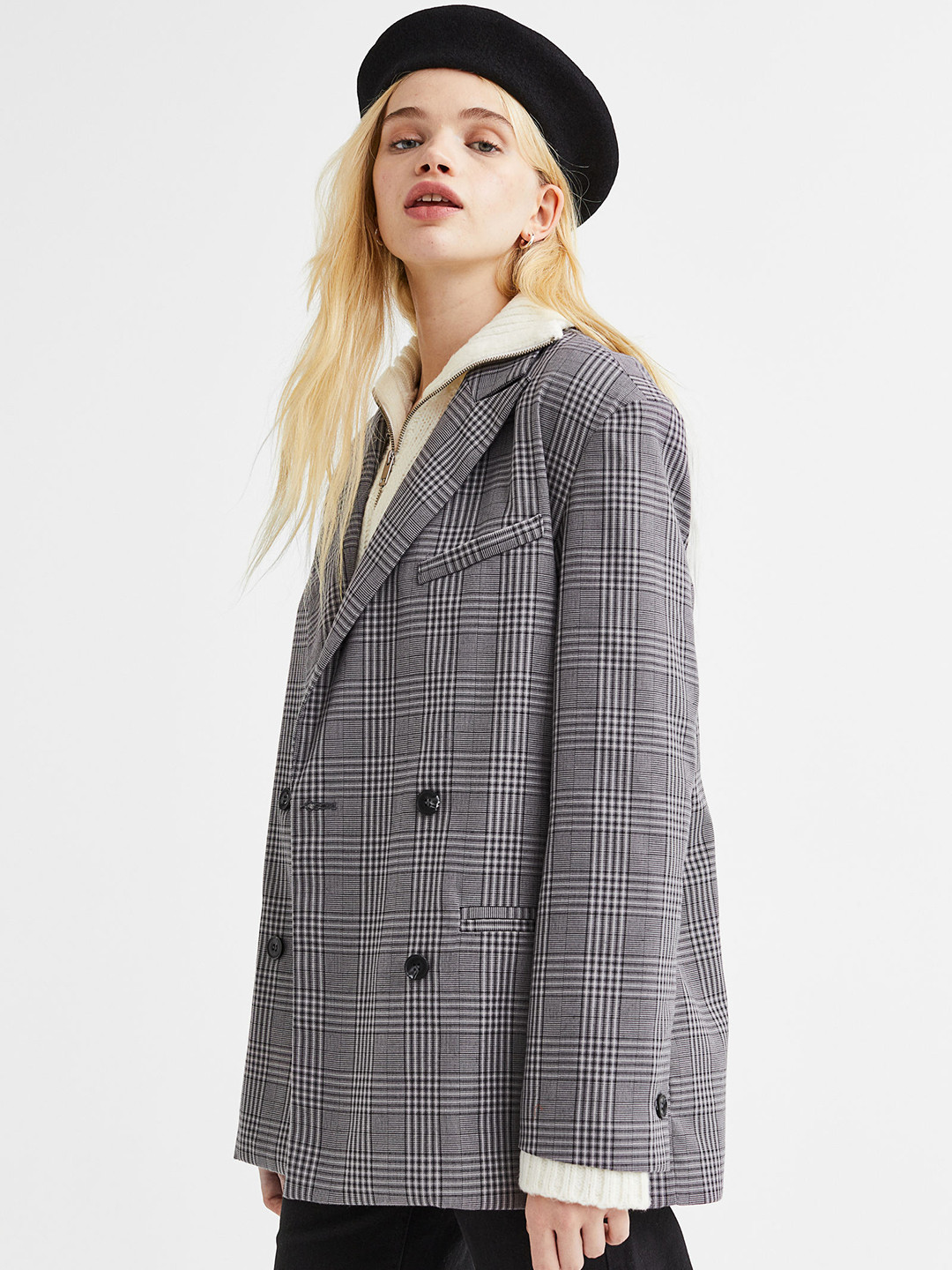 Buy H&M Women Double Breasted Blazer Blazers for Women 21031368 Myntra