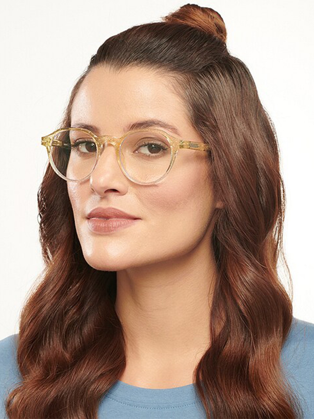 Buy Lenskart Blu Women Zero Power Blue Cut Anti Glare UV Protection