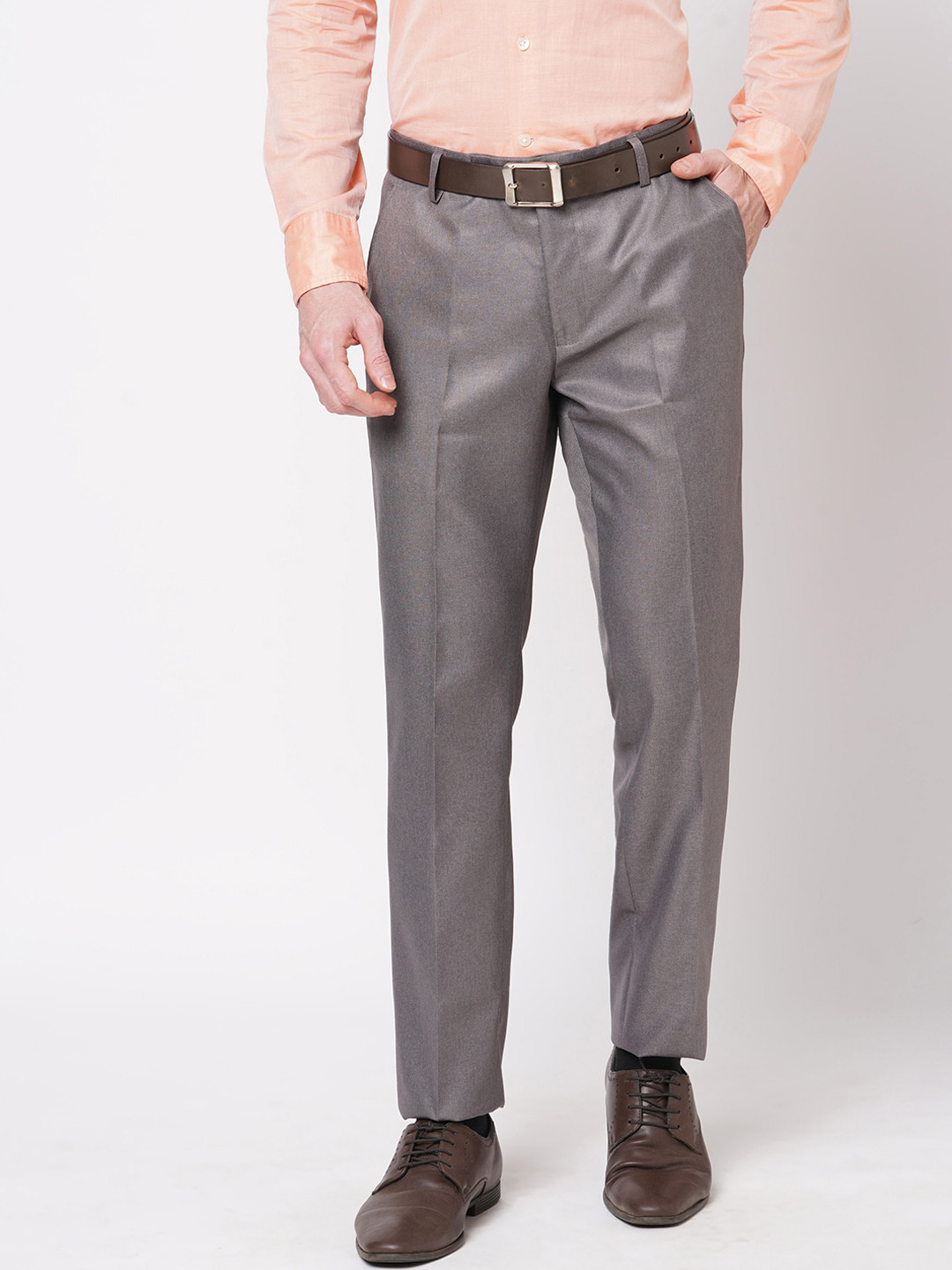 Buy Solemio Men Slim Fit Easy Wash Trousers - Trousers for Men 21046542 ...