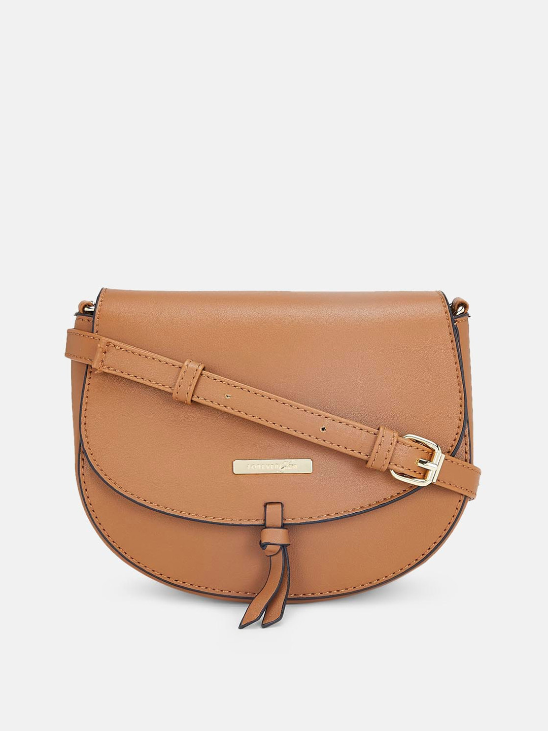 Buy Forever Glam By Pantaloons Half Moon Sling Bag With Tasselled