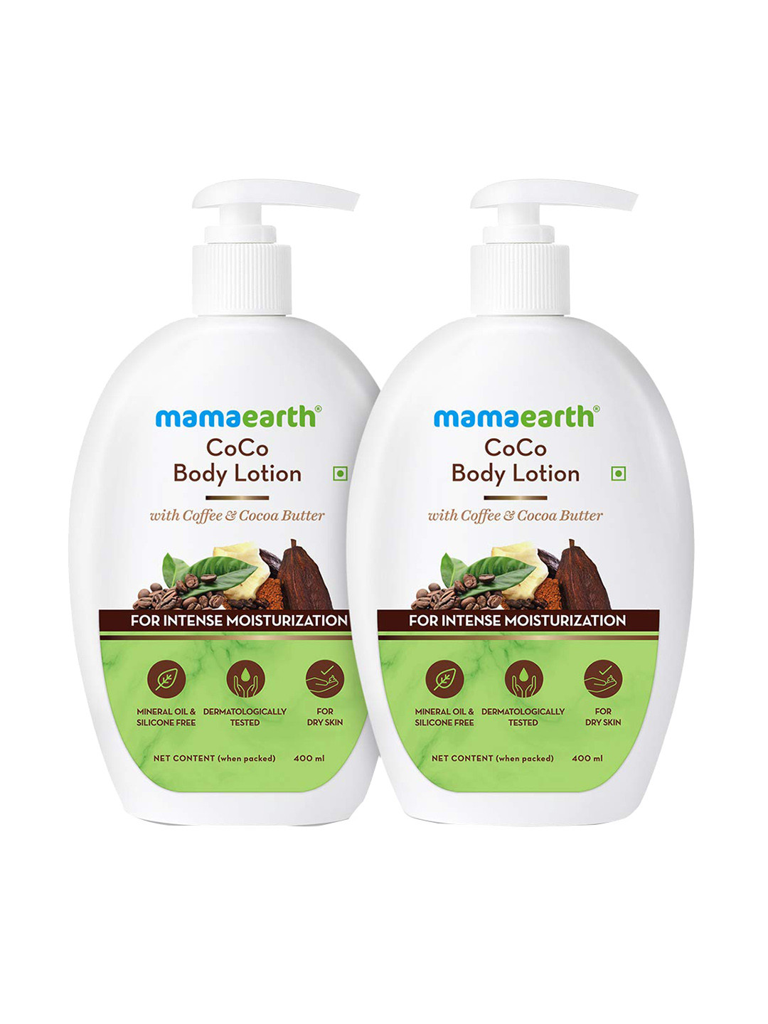 Buy Mamaearth Set Of 2 CoCo Body Lotion With Coffee & Cocoa Butter