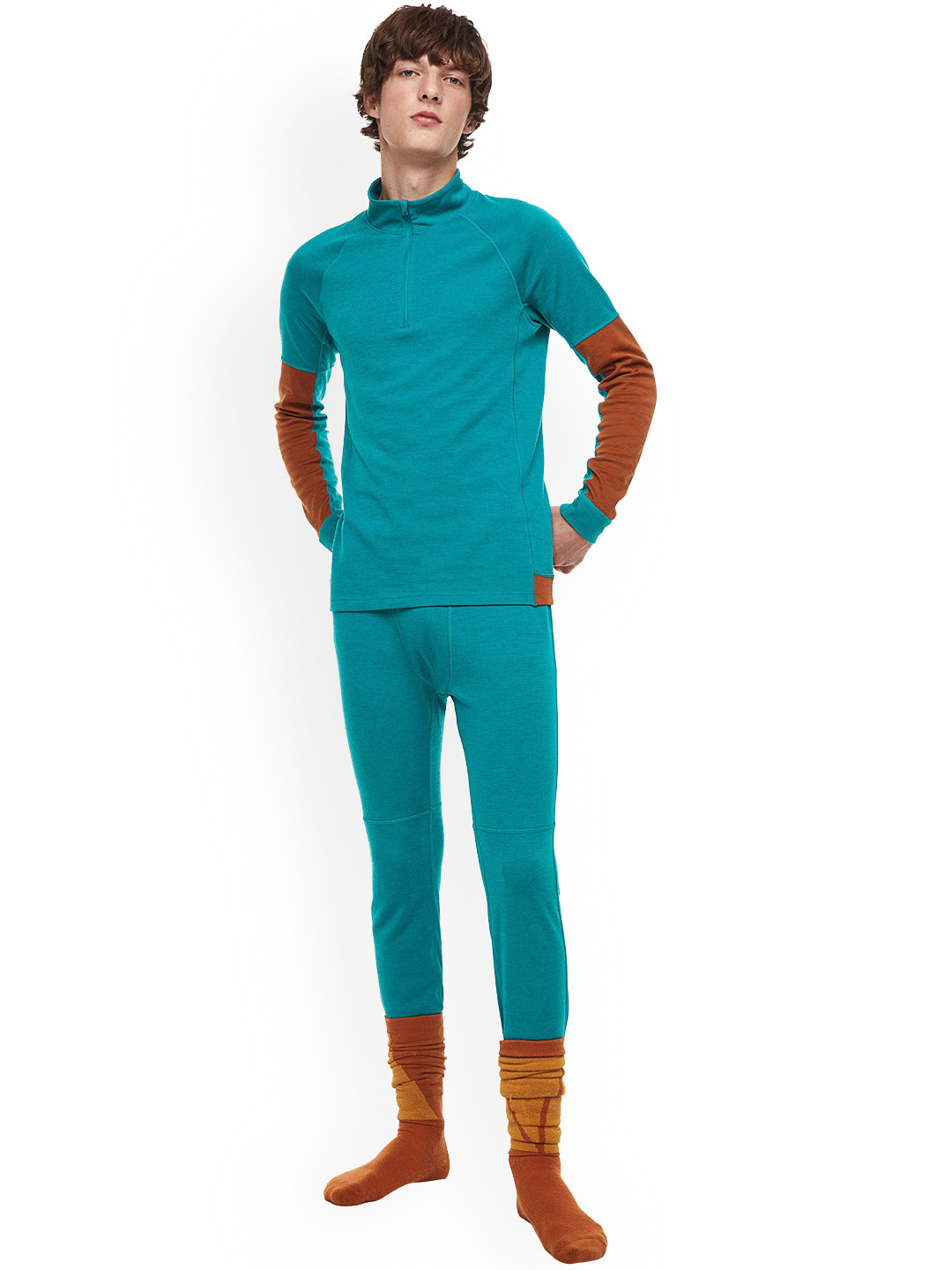 Buy H&M Men Wool Blend Base Layer Tights Leggings for Men 21066180