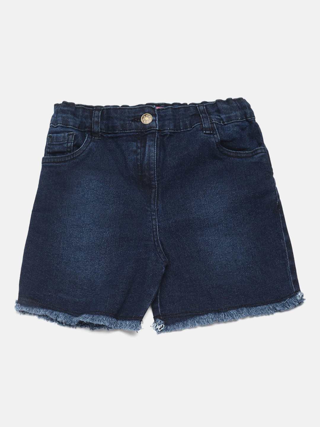 Buy De Moza Girls Washed Denim Shorts Shorts for Girls 21070326 Myntra