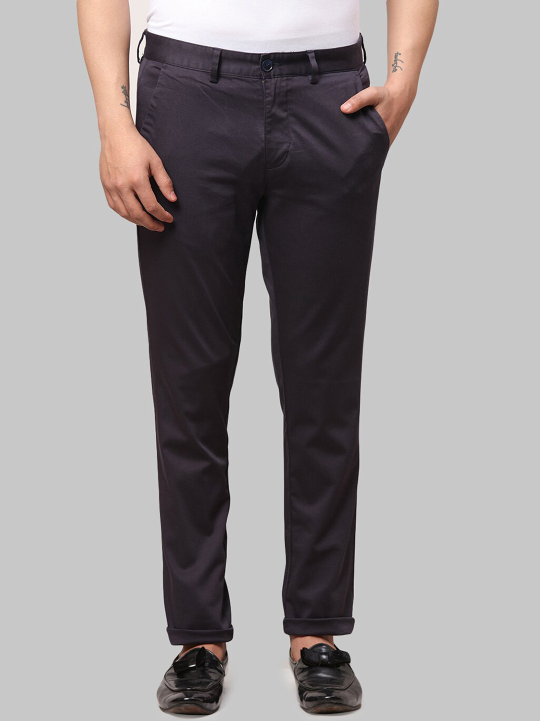 Buy Park Avenue Men Regular Fit Cotton Trouser - Trousers for Men ...