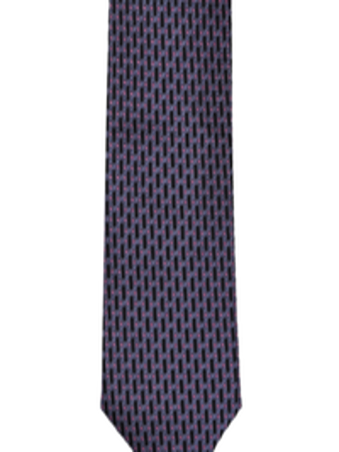 Buy Louis Philippe Men Blue & Black Patterned Silk Tie - Ties for Men ...