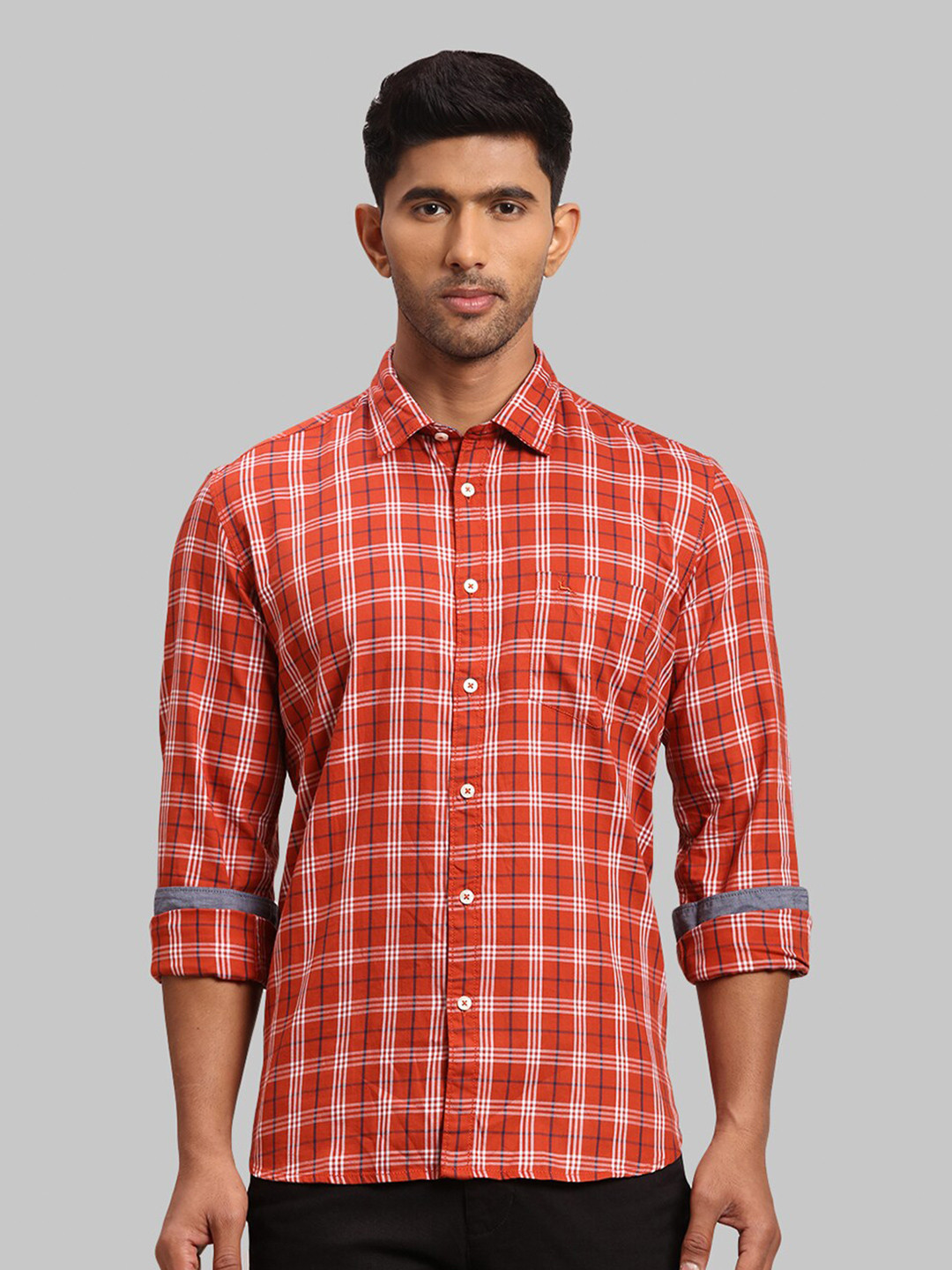 Buy Parx Men Checked Cotton Slim Fit Casual Shirt Shirts for Men 21074600 Myntra