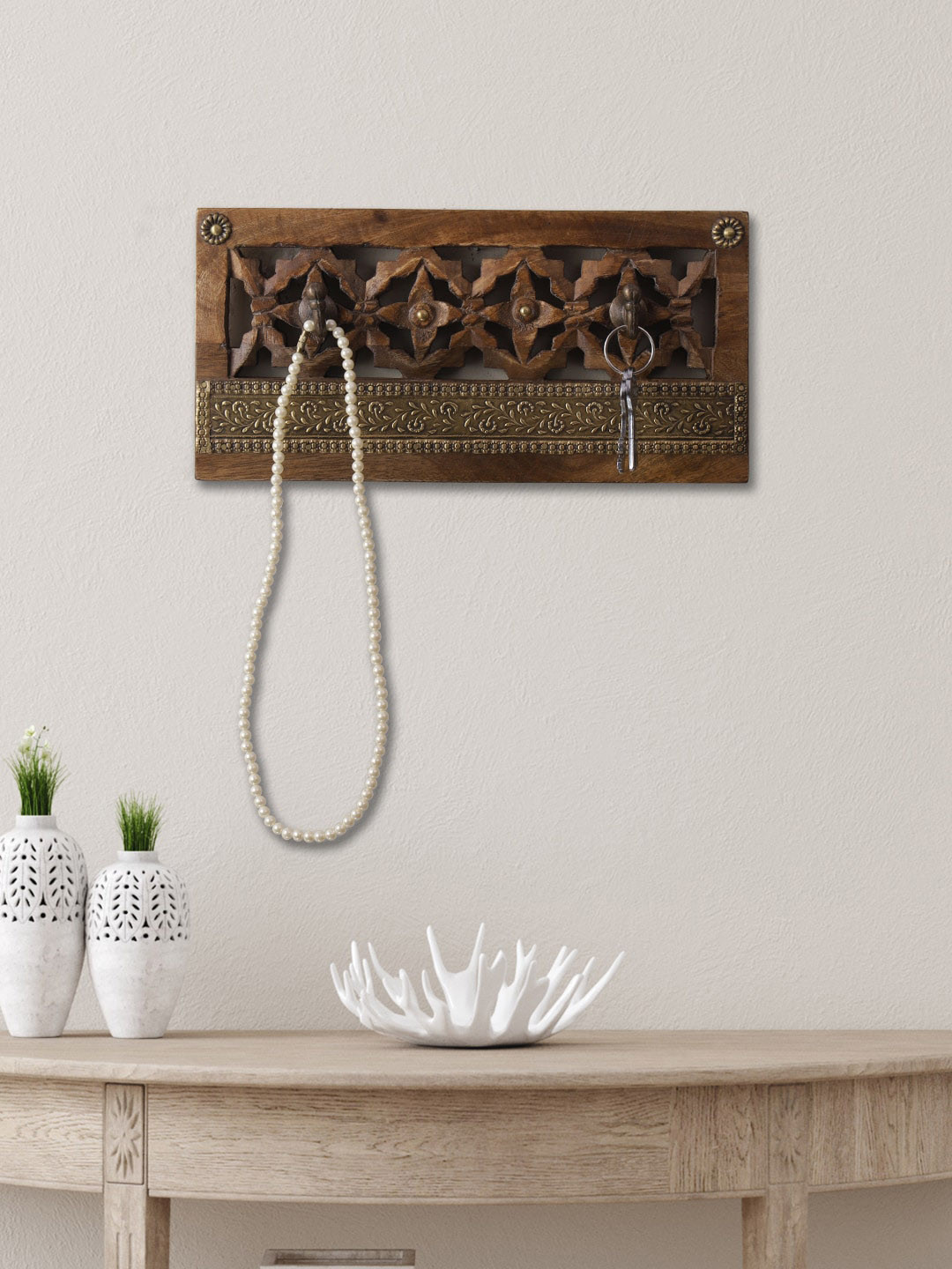 Buy Aapno Rajasthan Designed Wooden Key Holders Key Holders for