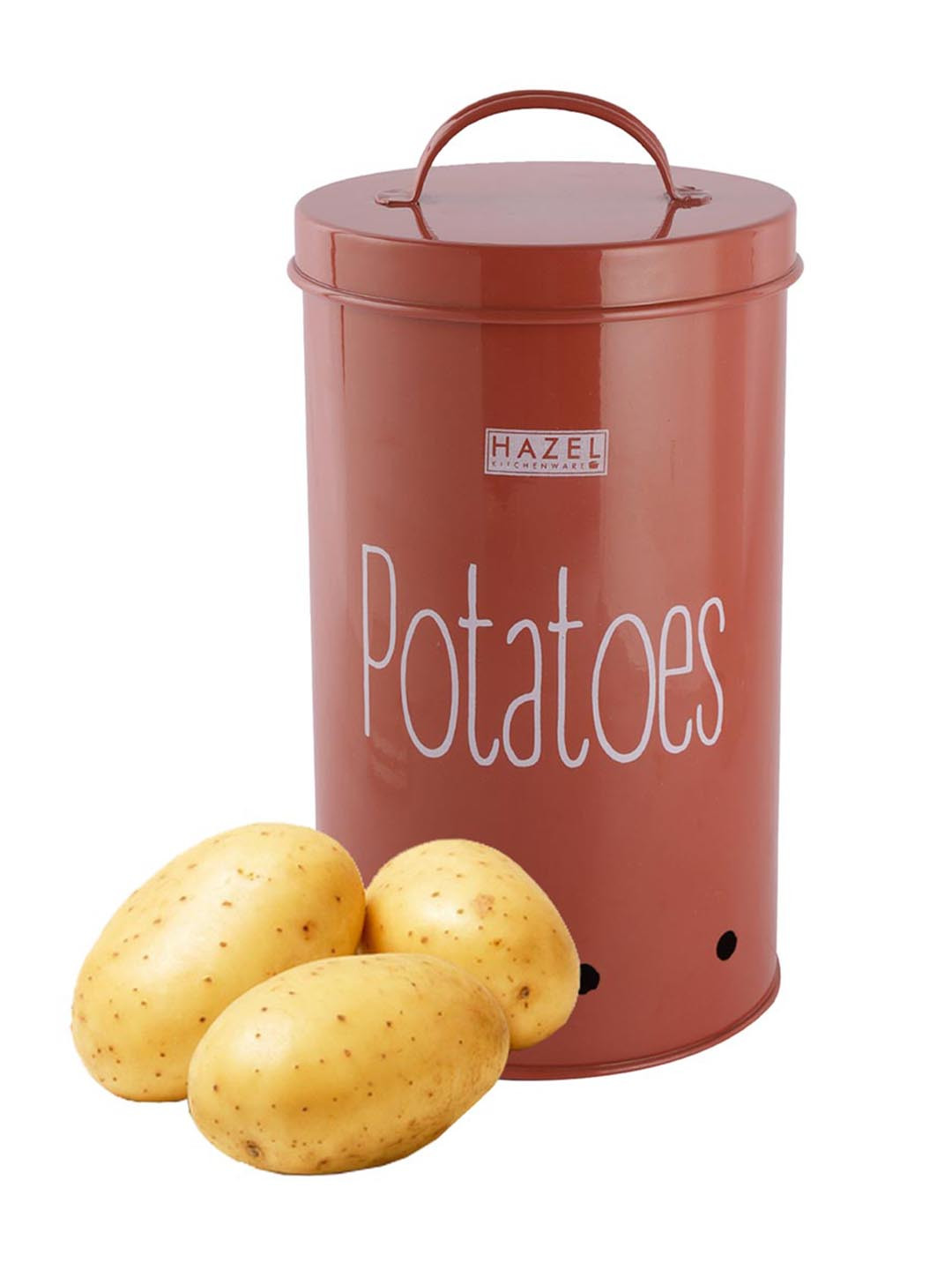 Buy HAZEL Red Potato Storage Container With Lid 2.2 Kg To 3 Kg