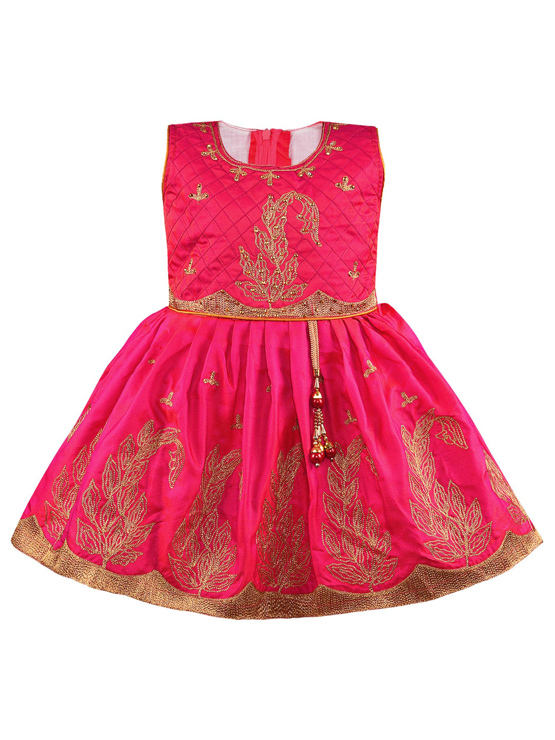 Wish Karo Girls Long Gown Dress with Jacket-(LF216y)
