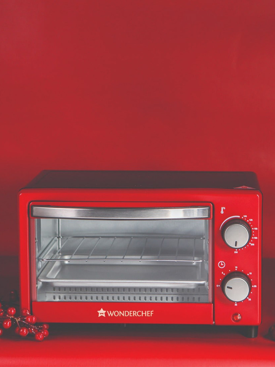 Buy Wonderchef Red Oven Toaster Grill With Motorised Rotisserie 5 Stage