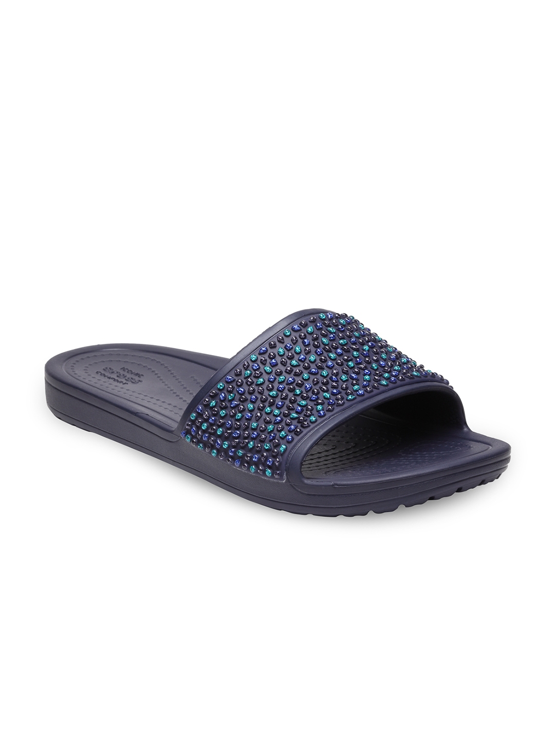 women's crocs sloane embellished slides