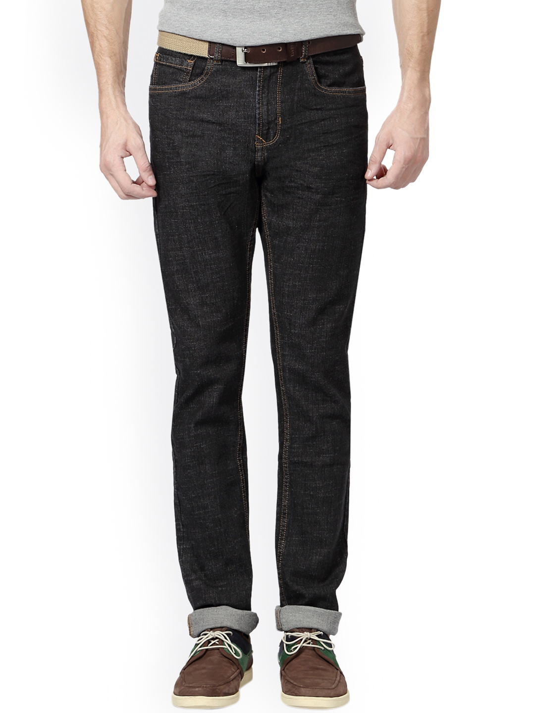 peter england black jeans