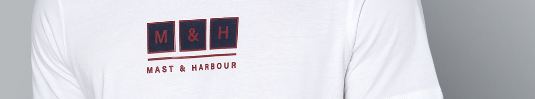 Buy Mast & Harbour Brand Logo Printed T Shirt - Tshirts for Men ...