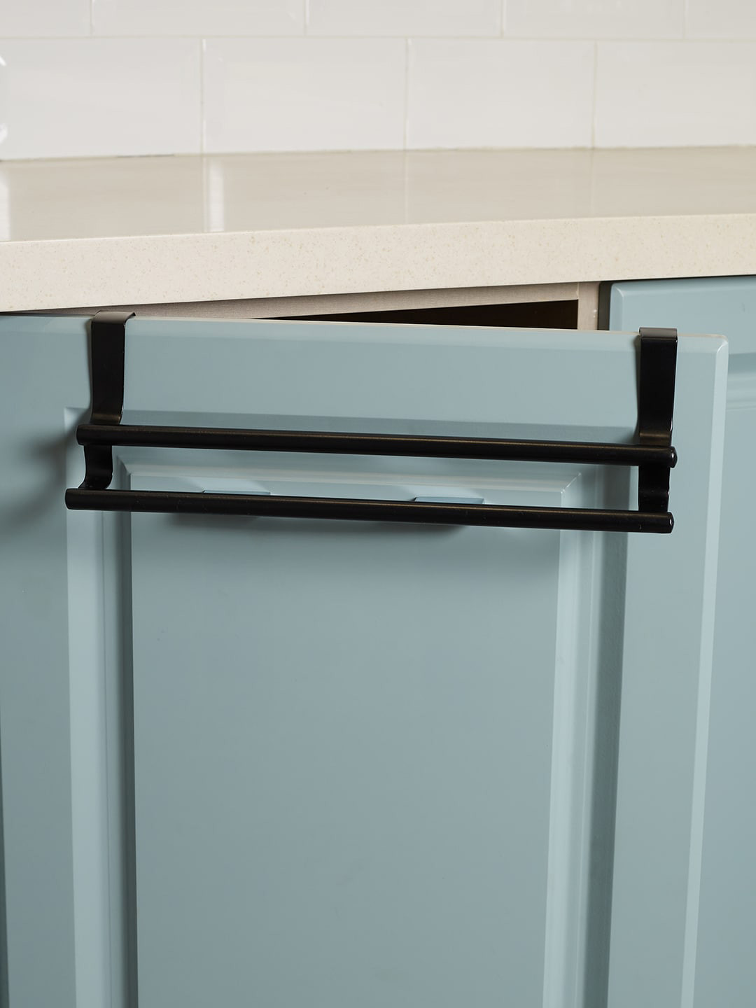 Buy HomeTown Lattice Black Metal No Drill Towel Holder Over