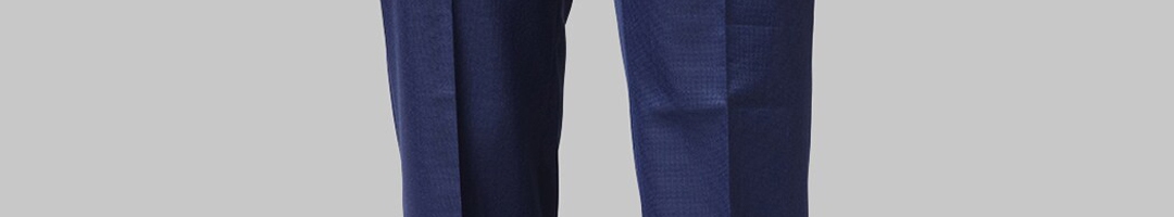 Buy Park Avenue Men Textured Formal Trousers - Trousers for Men ...