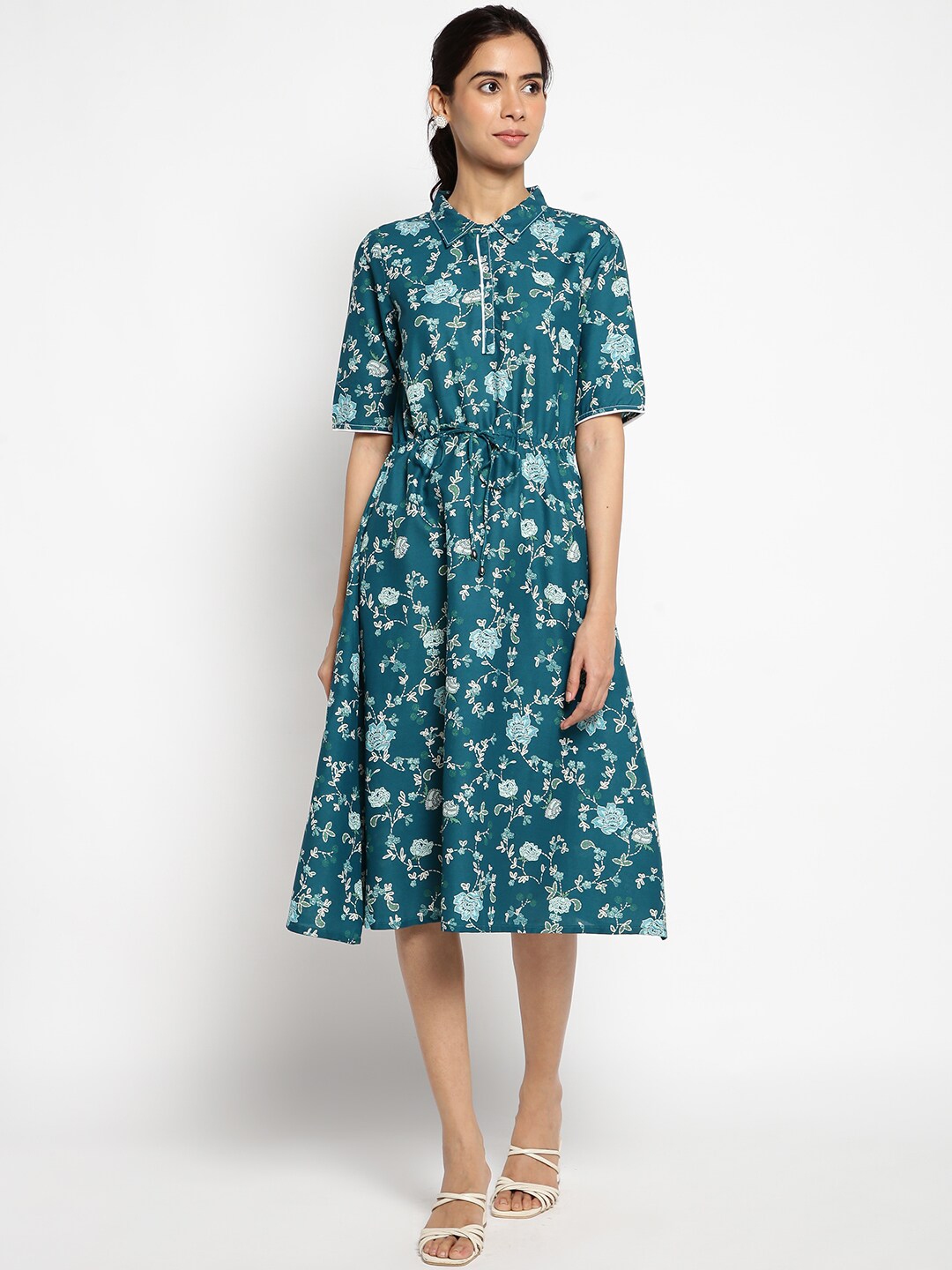 Buy AURELIA Floral Print Dress - Dresses for Women 21109228 | Myntra