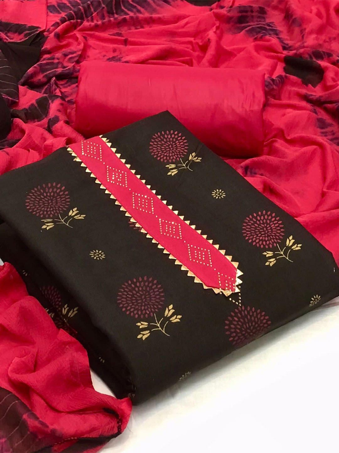 Buy MORLY Printed Unstitched Cotton Dress Material Dress Material for