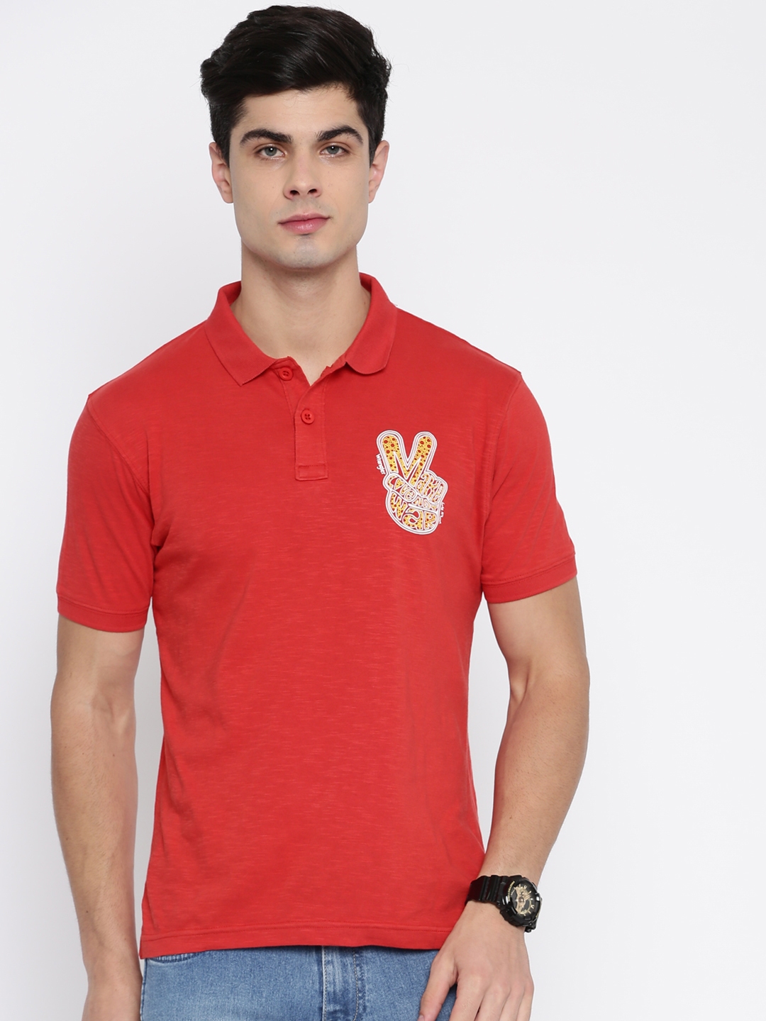 wrangler collar t shirt