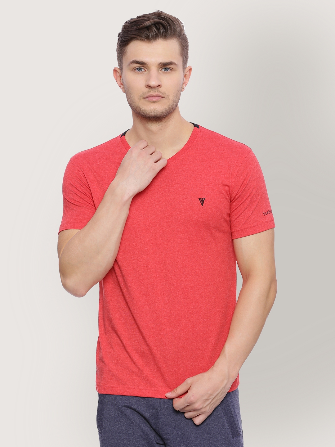 van heusen red tshirt