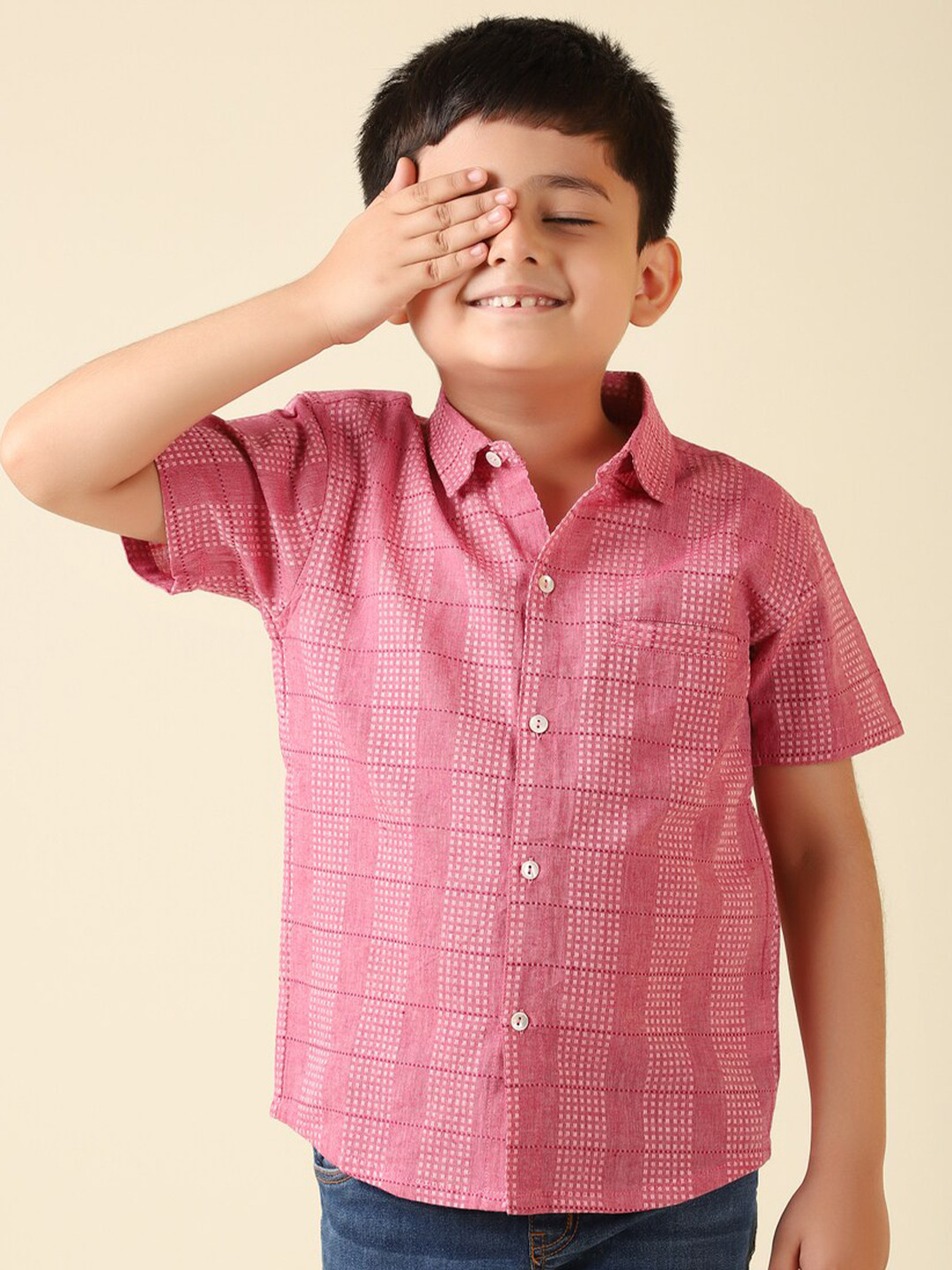 Buy Fabindia Boys Checked Cotton Casual Shirt Shirts for Boys