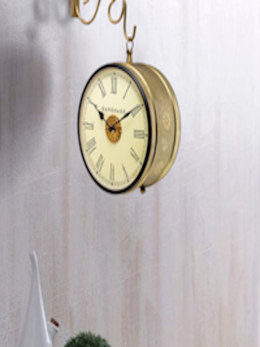 Buy RANGRAGE Cream Dial Analogue 20.3 Cm Handcrafted Wall Clock Clocks for Unisex 2114917 Myntra
