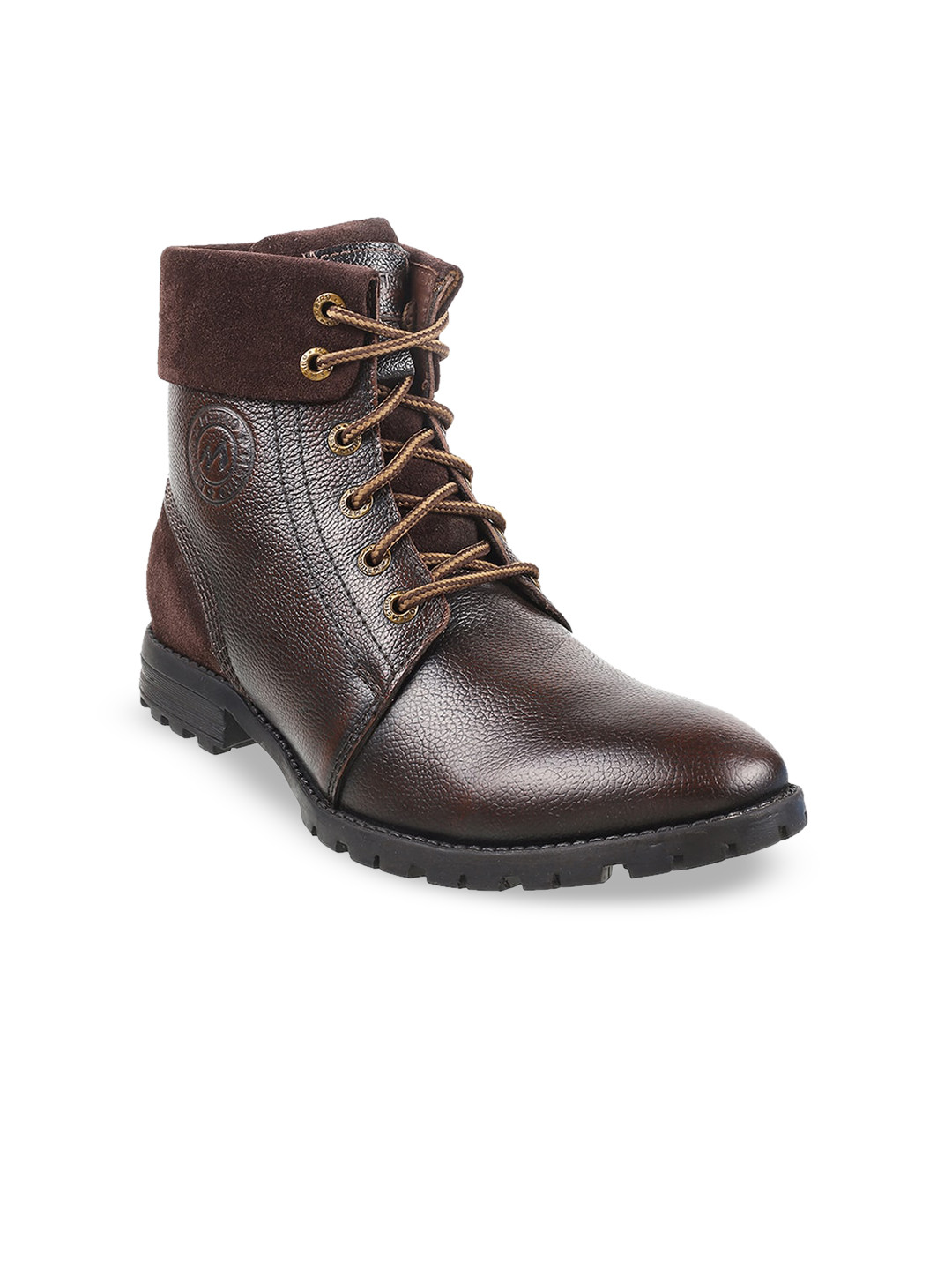 Buy Metro Men Leather High Top Boots Boots for Men 21150358 Myntra
