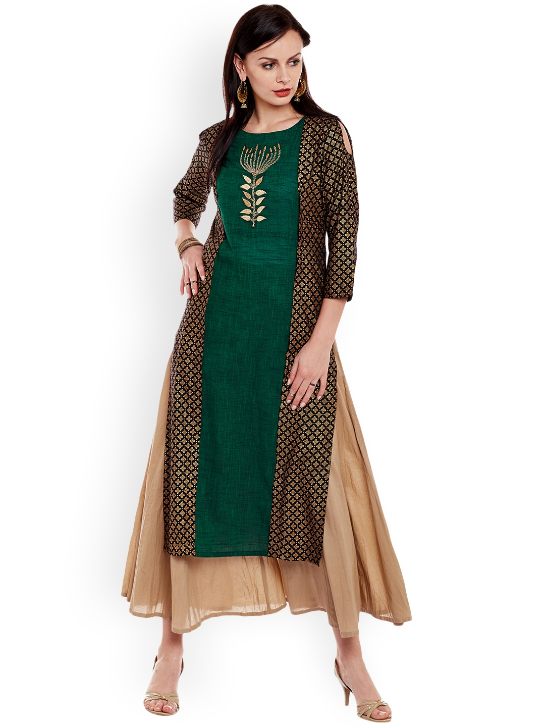 party wear kurta set on myntra