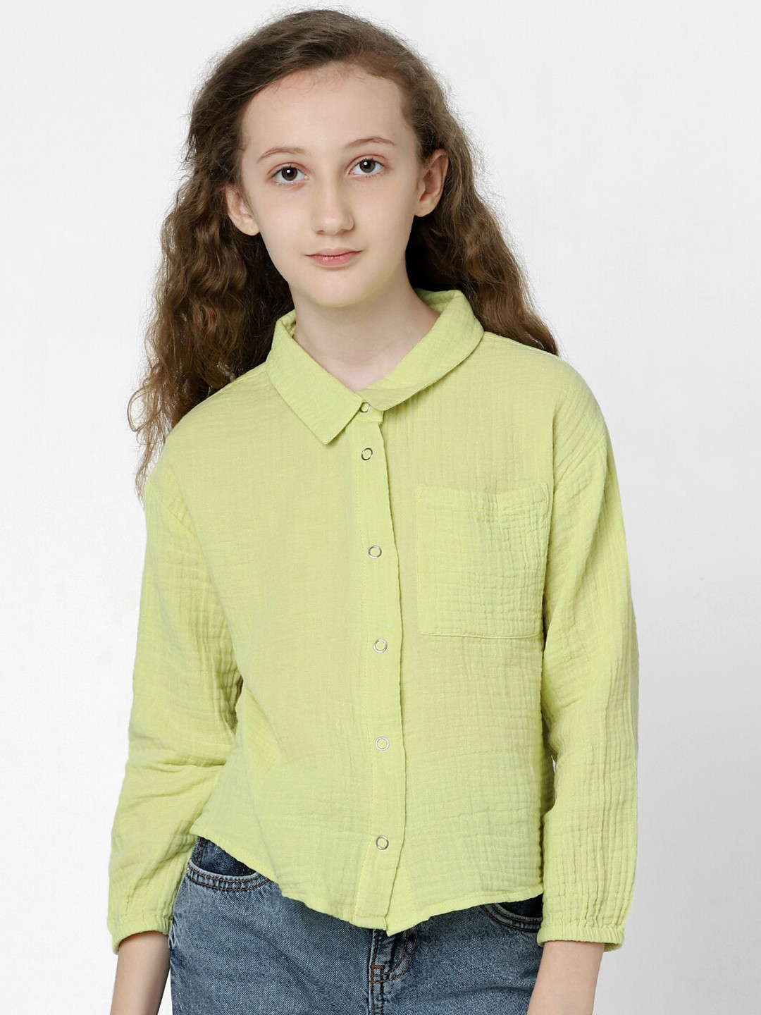 Buy KIDS ONLY Girls Cotton Casual Shirt - Shirts for Girls 21153800 ...