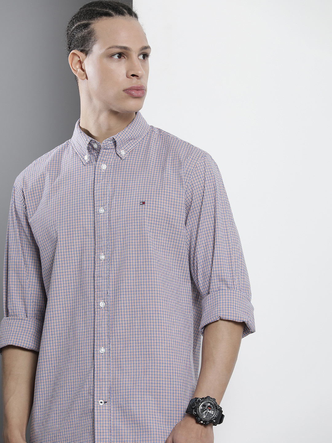 Buy Tommy Hilfiger Men Checked Casual Shirt Shirts for Men 21163080