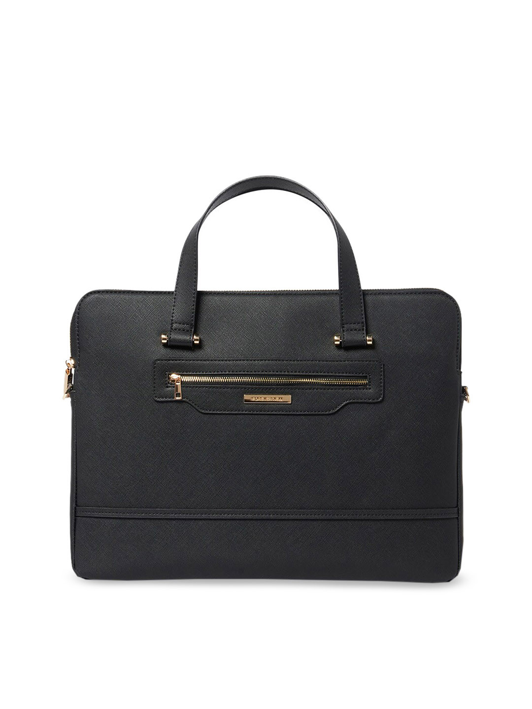 Buy Forever New Black PU Structured Handheld Bag Handbags for Women