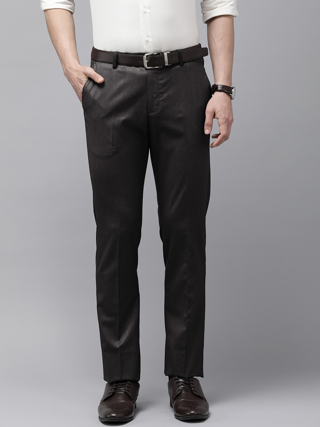 Buy Arrow Men Tailored Trousers - Trousers for Men 21170810 | Myntra