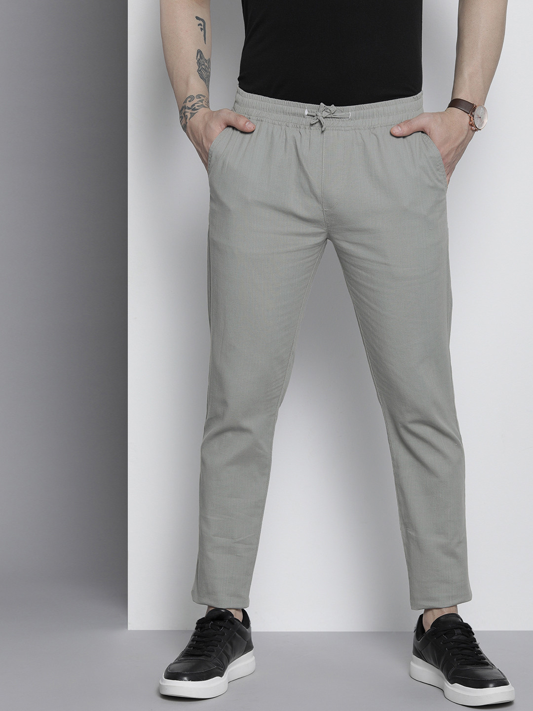 Indialf Trousers in Storm Grey