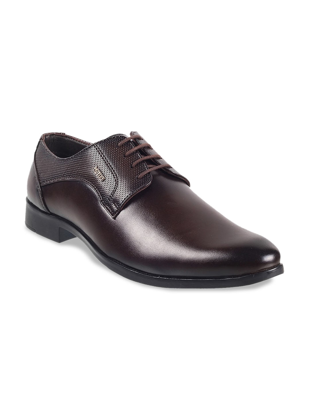 Buy Metro Men Textured Leather Formal Derbys - Formal Shoes for Men ...