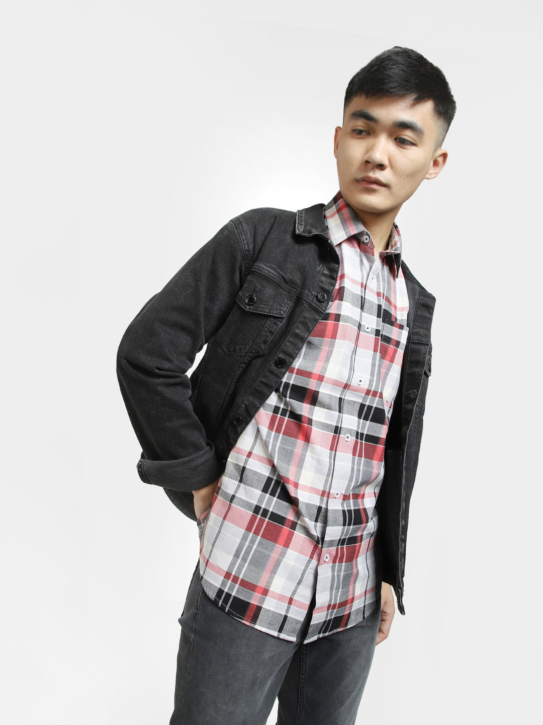 Jack And Jones Jack Jones Brushed Check Shirt In Slim Fit, $49