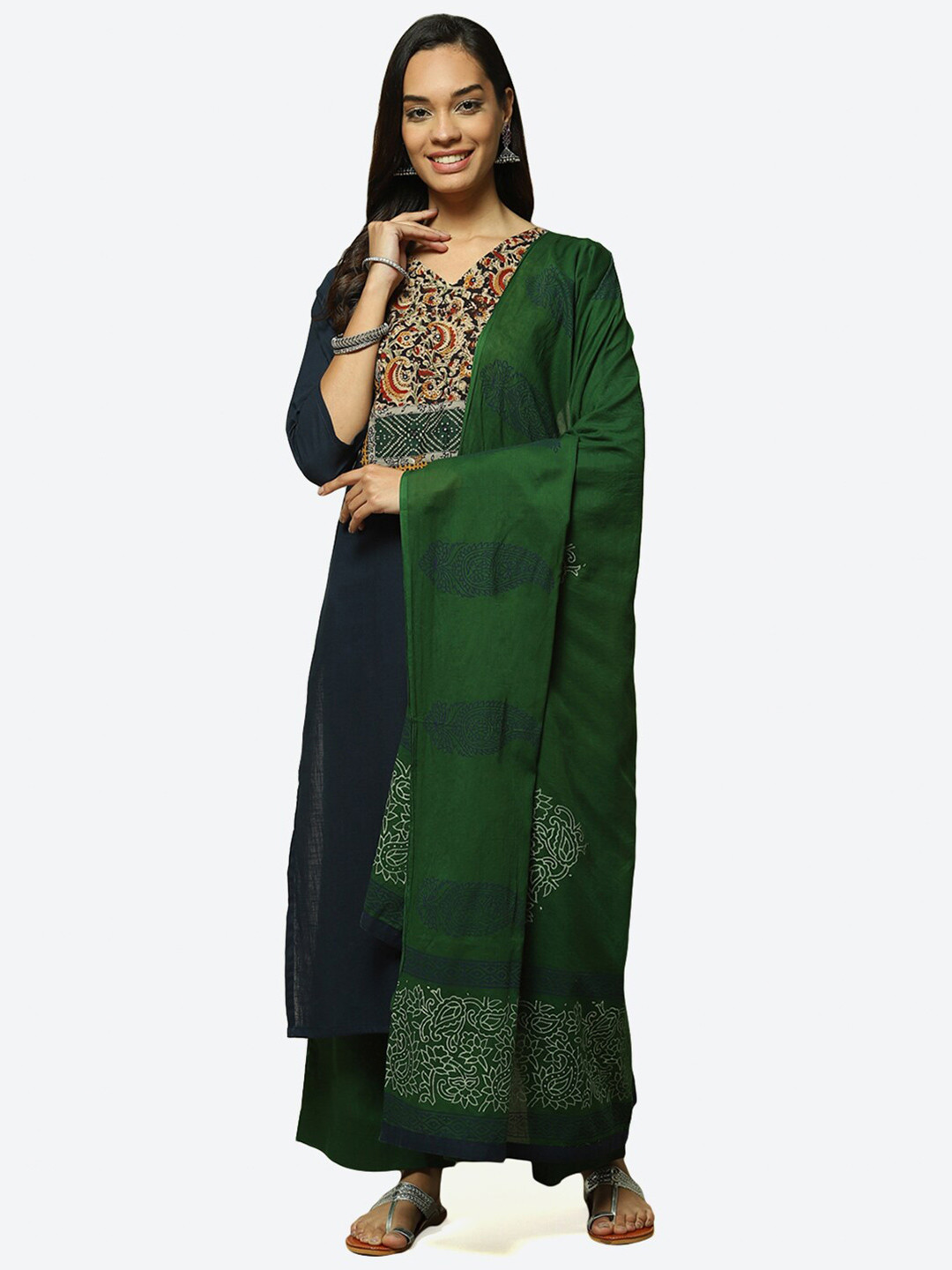 Buy Biba Unstitched Floral Printed Dress Material Dress Material for