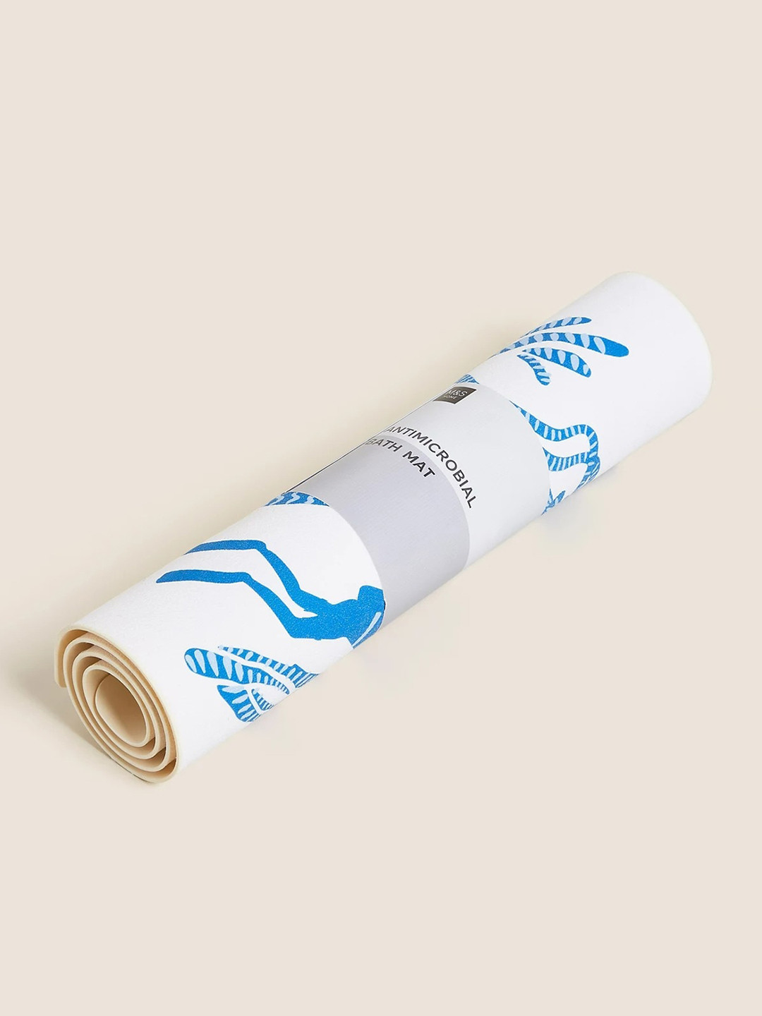 Buy Marks & Spencer White & Blue Whale Print Rubber Mat Floor Mats