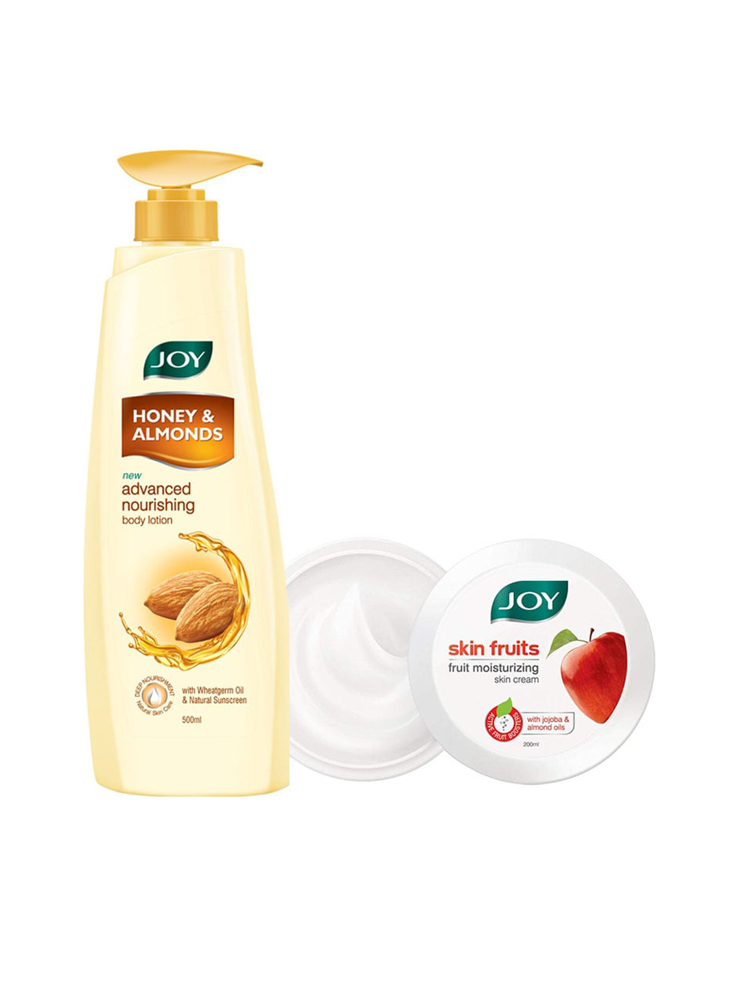 Buy Joy Honey & Almonds Advanced Nourishing Body Lotion 500ml & Fruits Skin Cream 200ml Skin