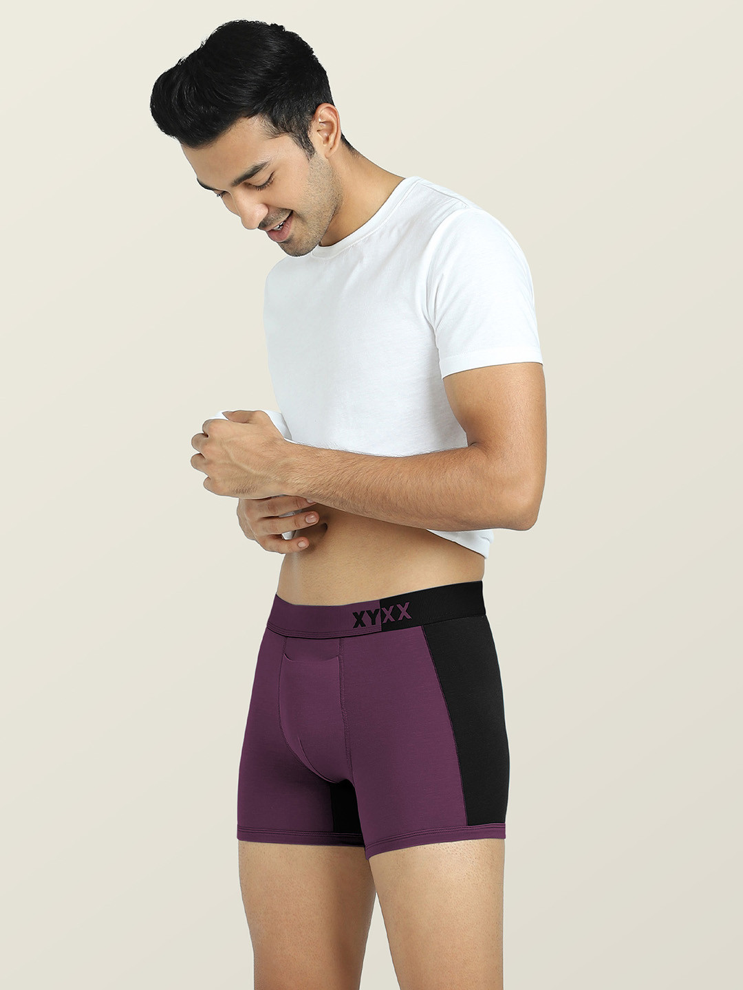 Buy XYXX Men Colourblocked Micro Modal Dualist Trunks XYTRNK121 Trunk