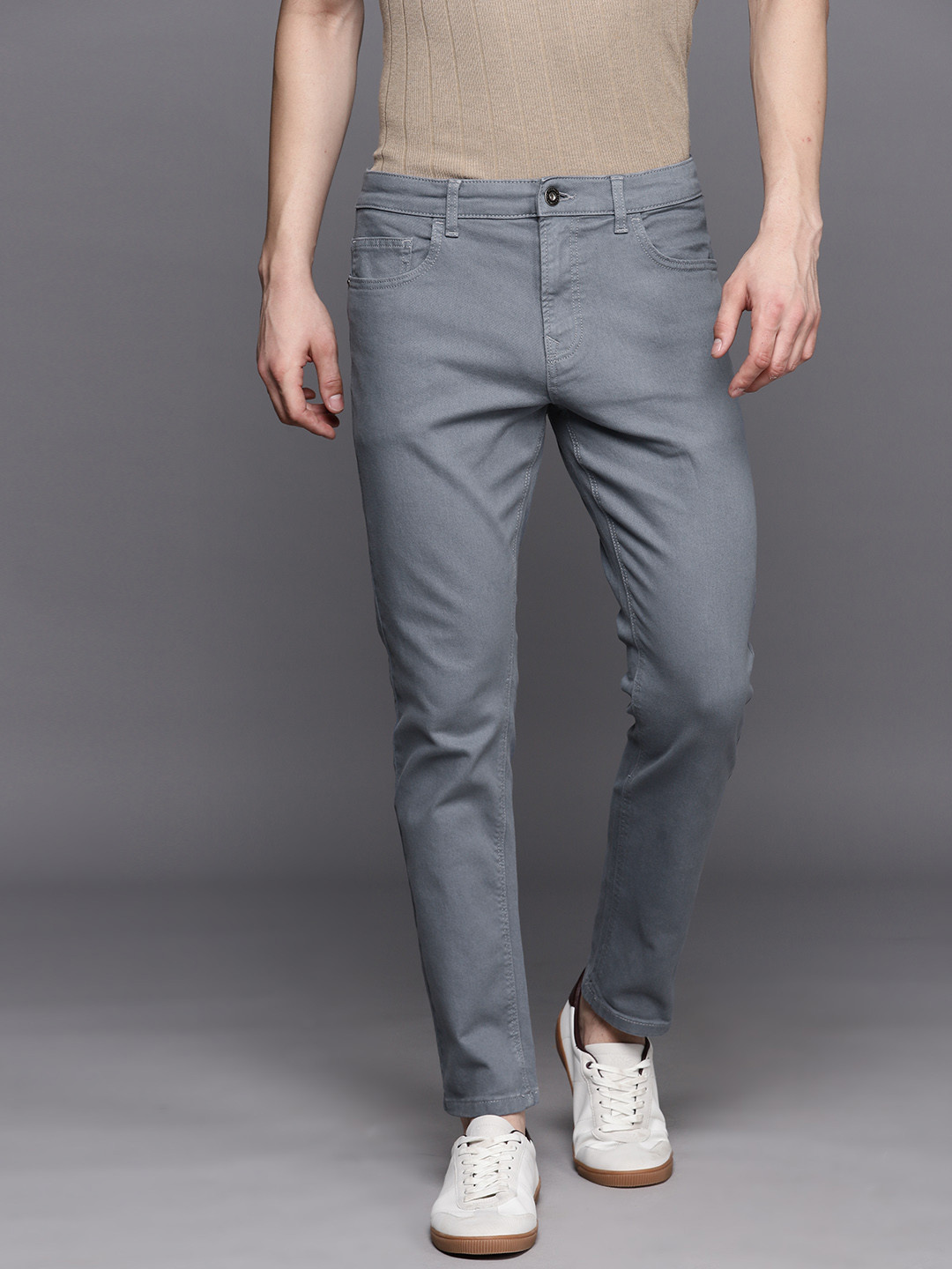 Buy NEXT Men High Waist Slim Fit Light Fade Stretchable Jeans Jeans