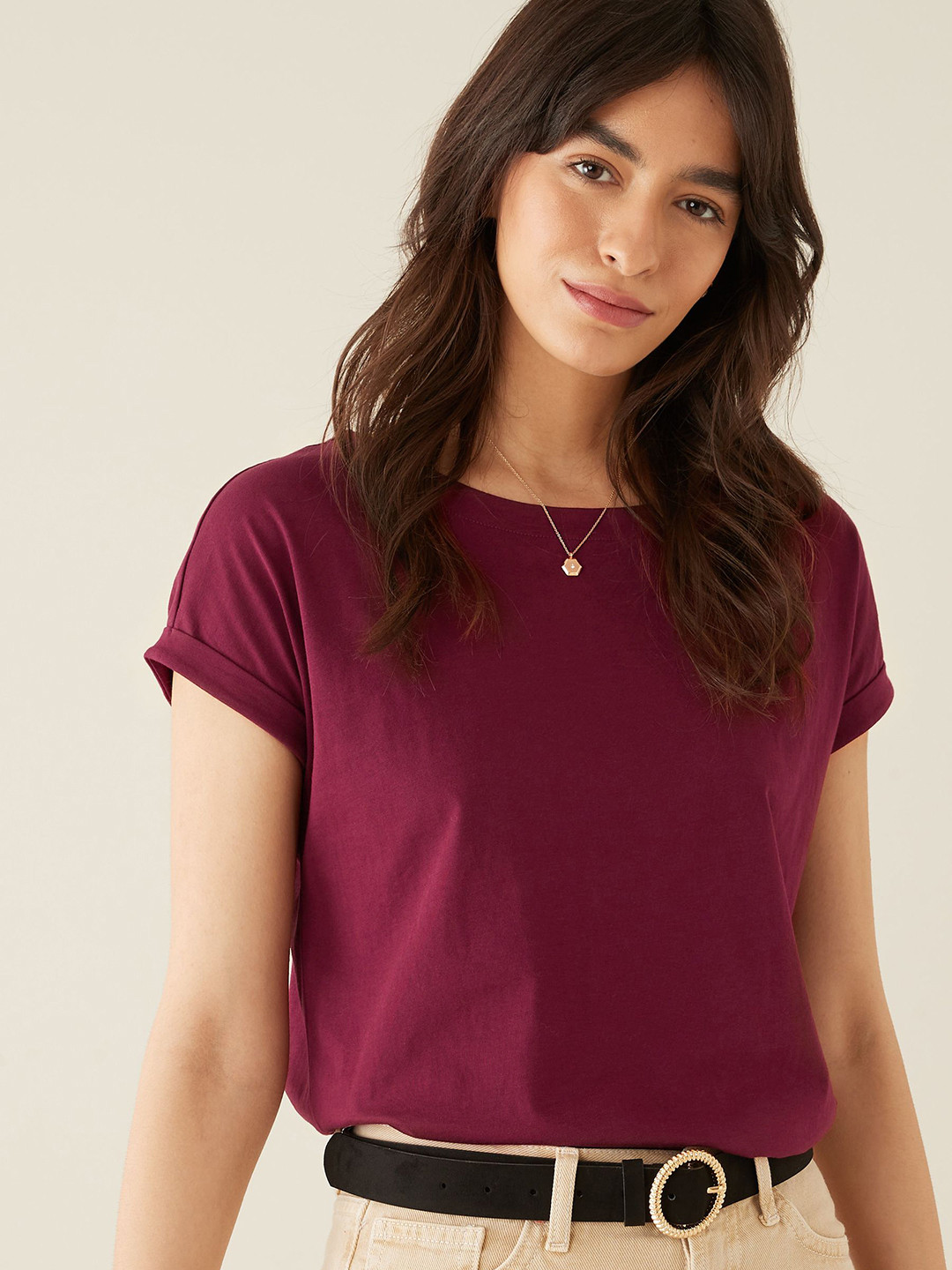 Buy NEXT Pure Cotton Extended Sleeves T Shirt Tshirts for Women