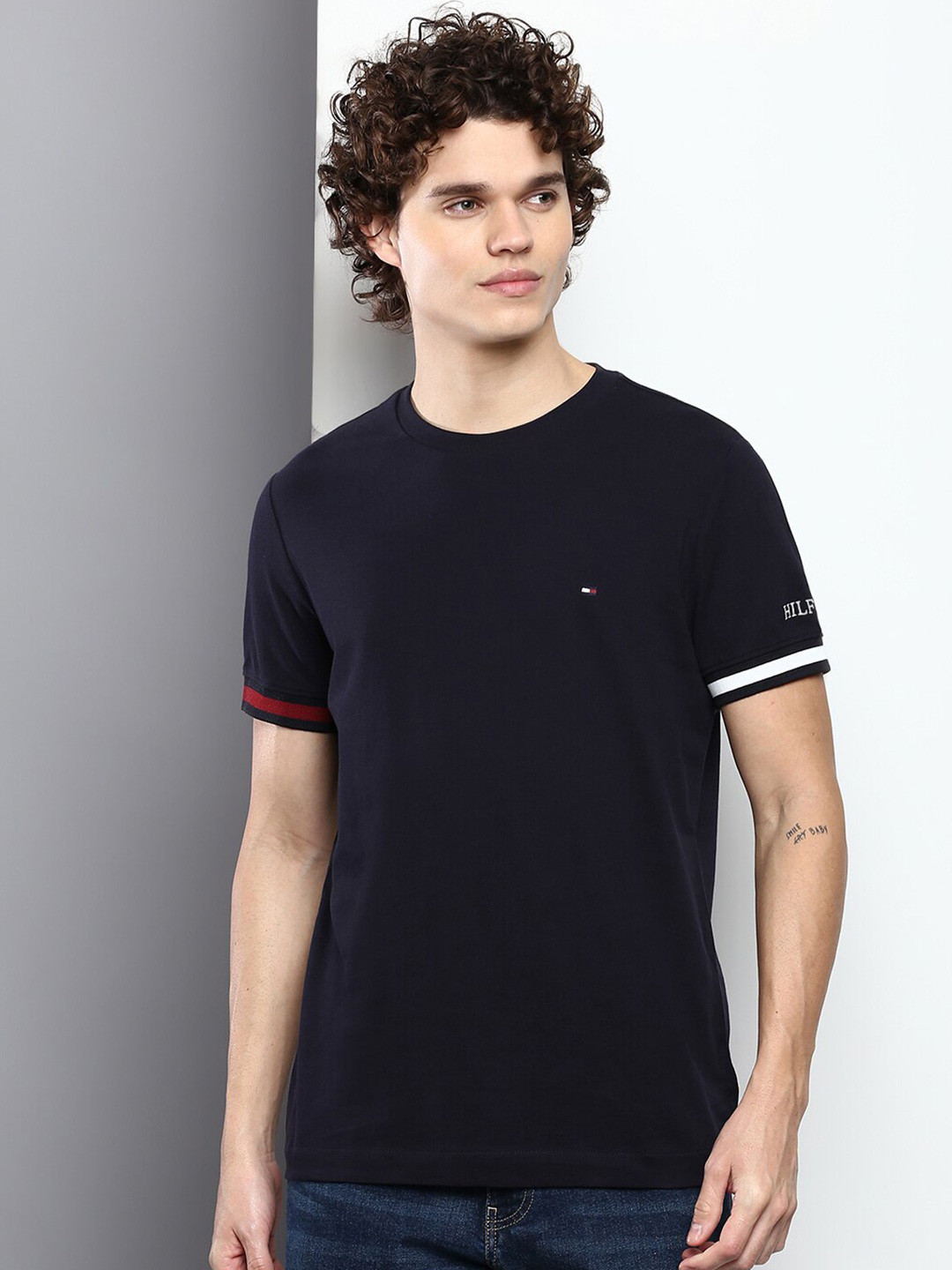 Buy Tommy Hilfiger Men Slim Fit Cotton T Shirt Tshirts for Men