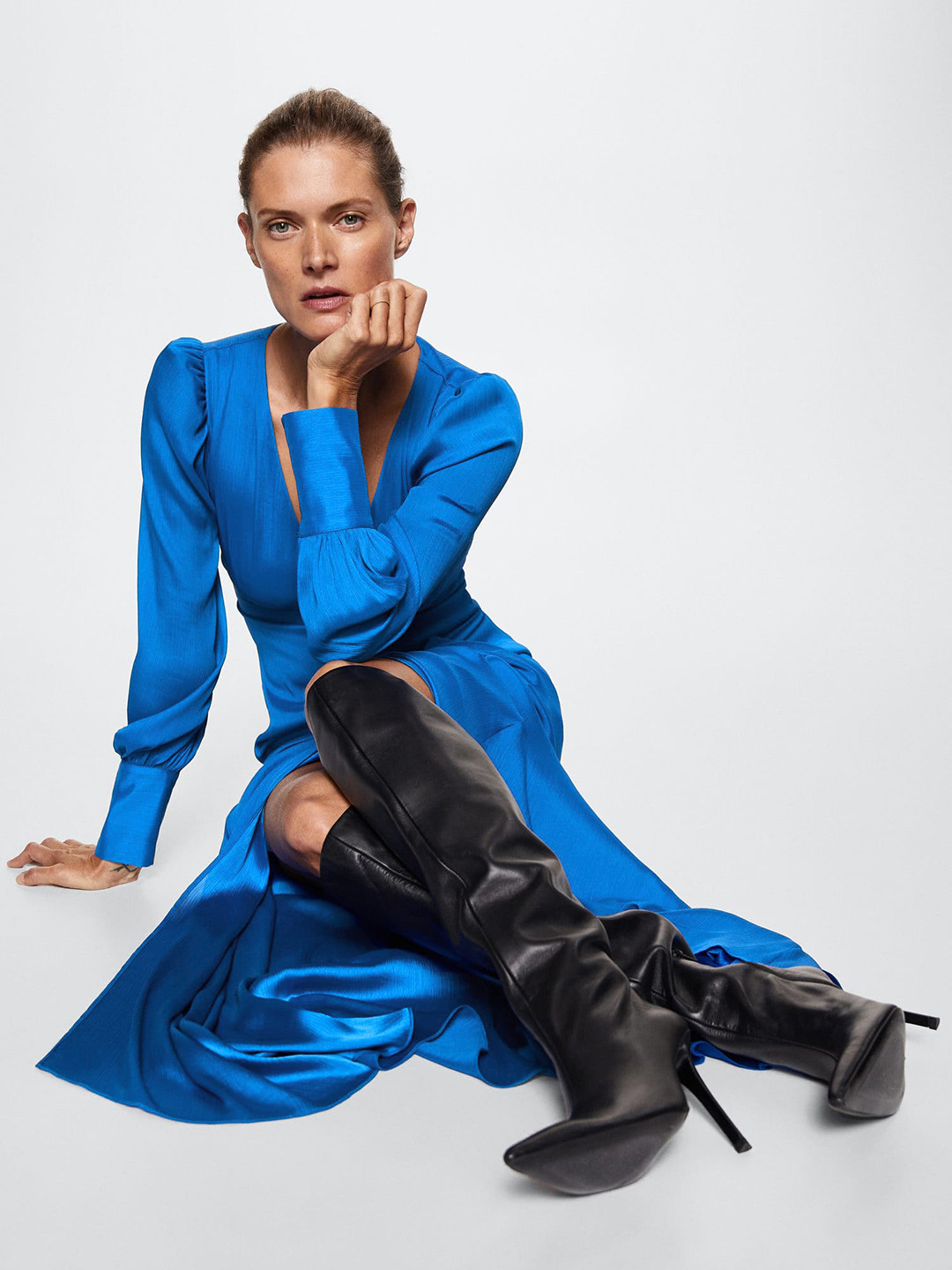 Buy MANGO V Neck Maxi Dress Dresses for Women 21198714 Myntra