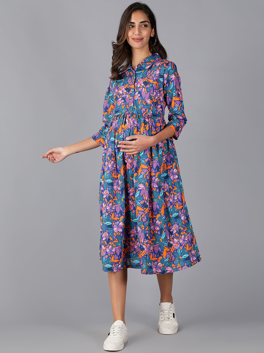 Buy Cot'N Soft Floral Maternity Cotton Dress Dresses for Women