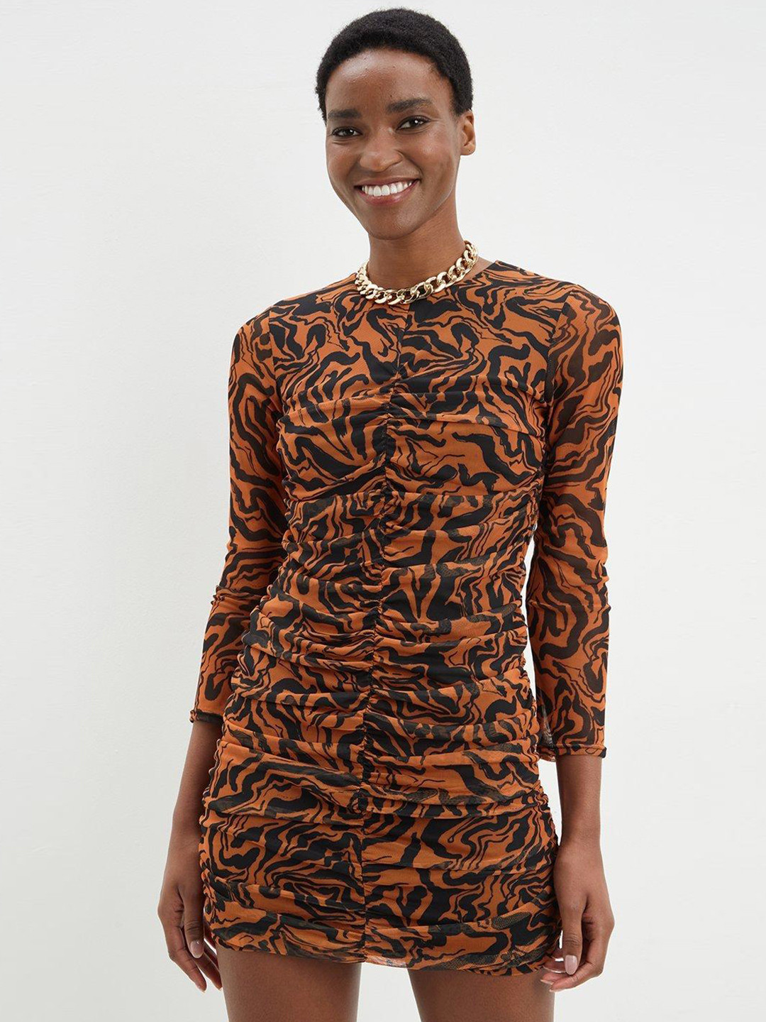 Buy DOROTHY PERKINS Ruched Bodycon Dress Dresses for Women 21210450 Myntra