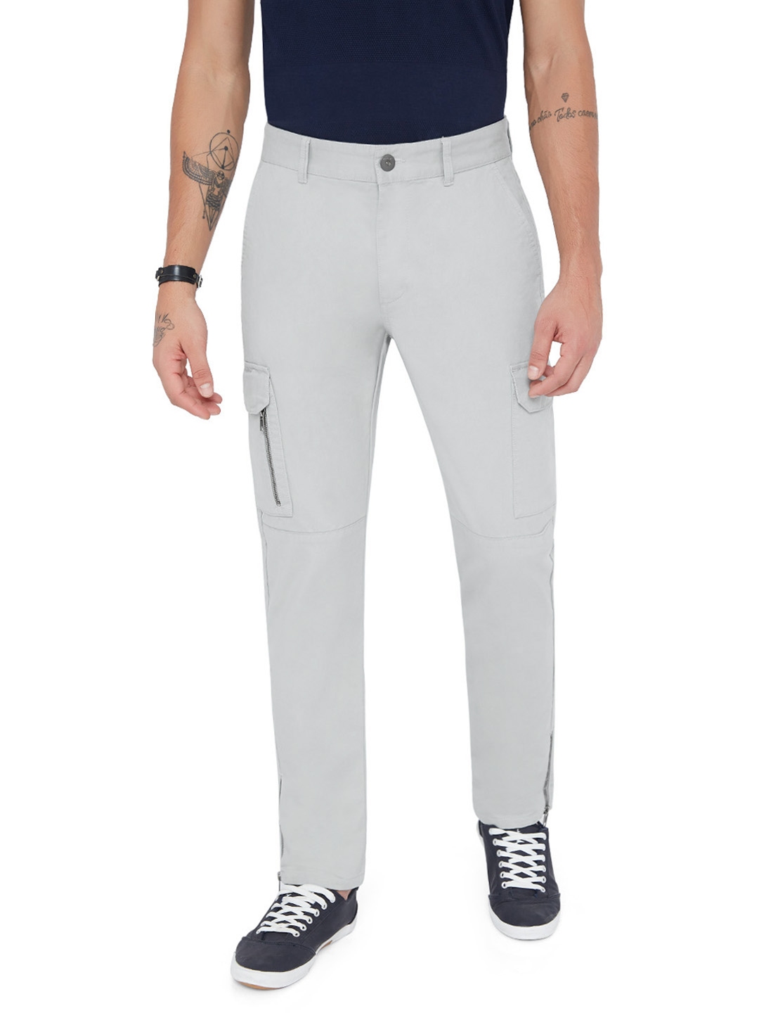 mens grey cargos