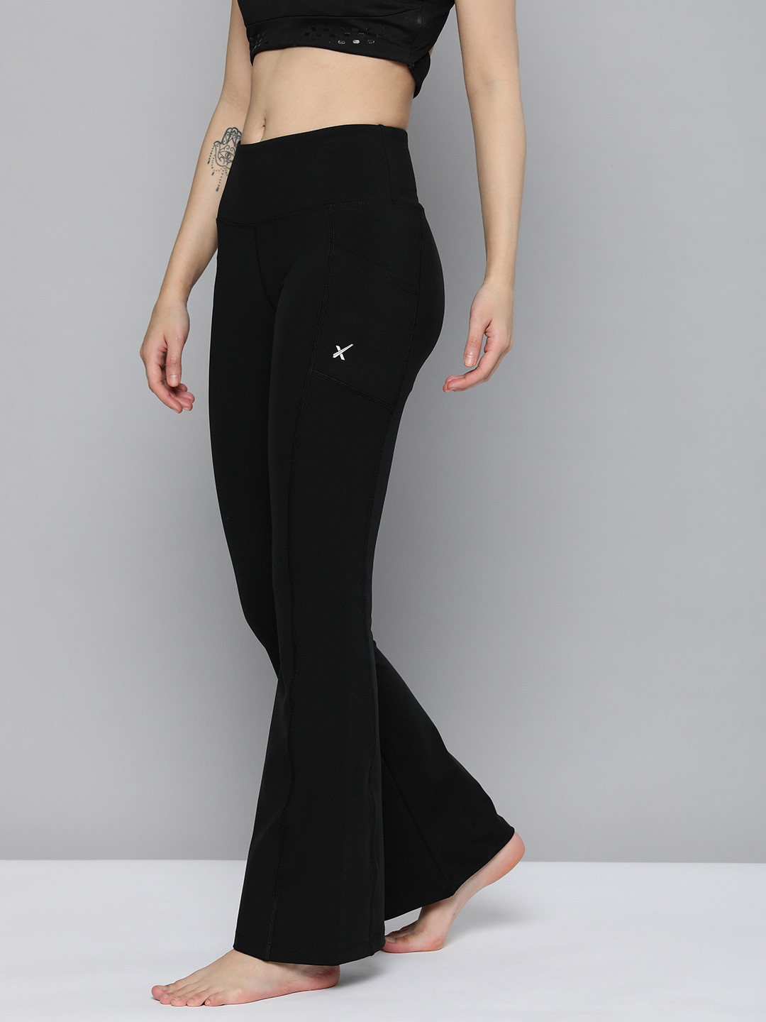 Buy HRX By Hrithik Roshan Women Printed Rapid Dry Yoga Tights Tights