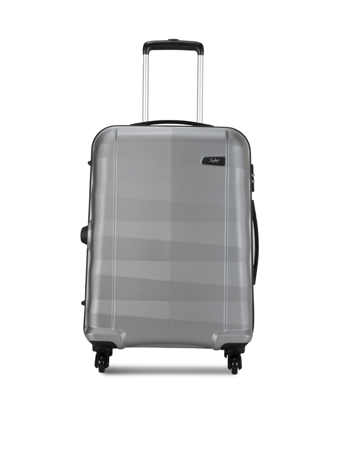 Buy Skybags Unisex Silver Toned Medium Trolley Suitcase Trolley Bag