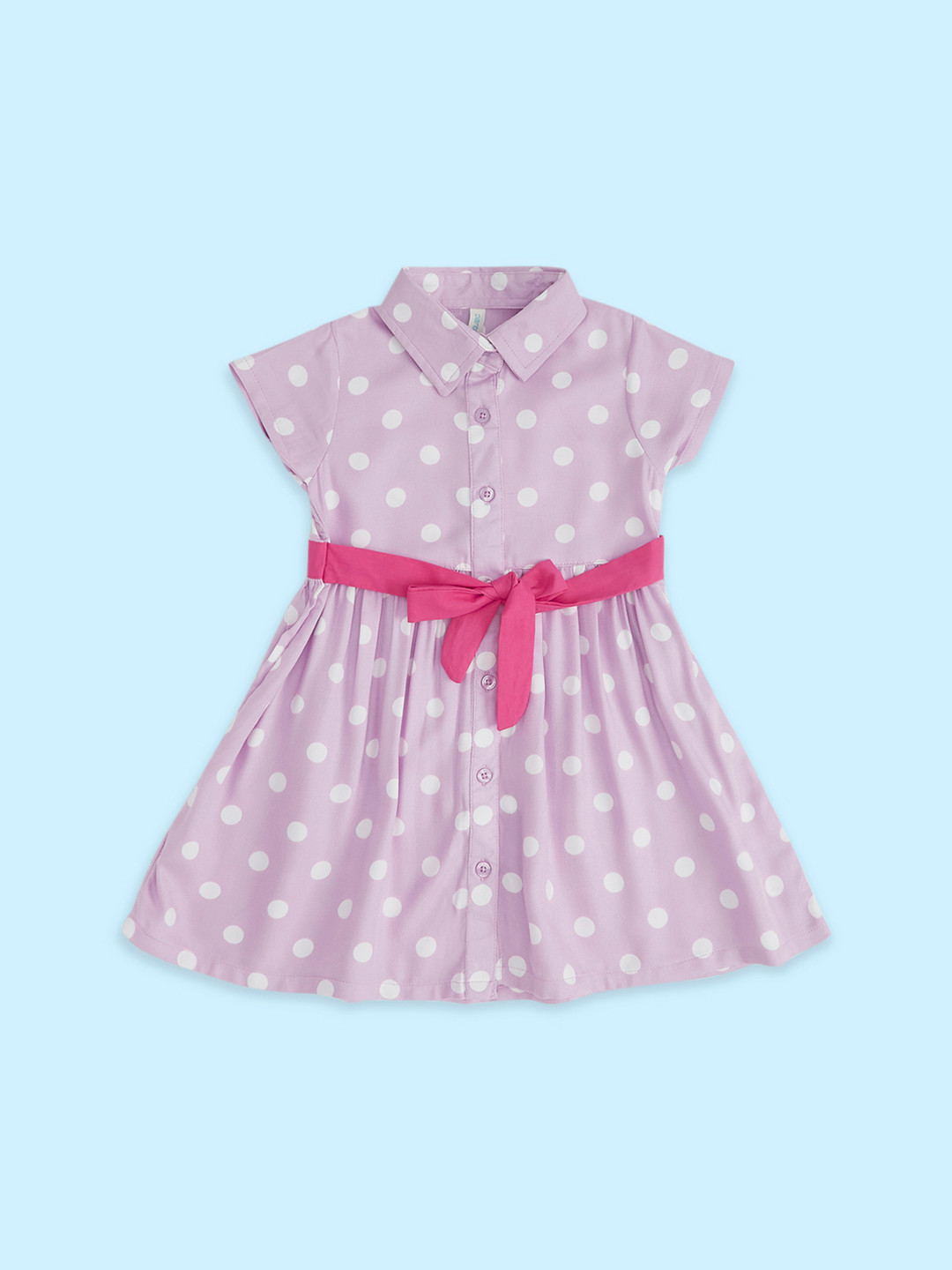 Buy Pantaloons Baby Polka Dots Printed Cotton Dress Dresses for Girls